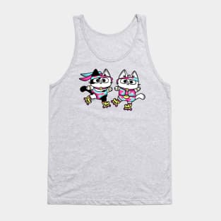 Rollerblading Cats Tank Top